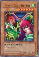 YuGiOh Harpie Lady Sisters (V.2) MRD-EN009 Super Rare Englisch Poor unl.