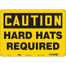 Condor 466L17 Safety Sign, 10 In Height, 14 In Width, Polyethylene, Horizontal