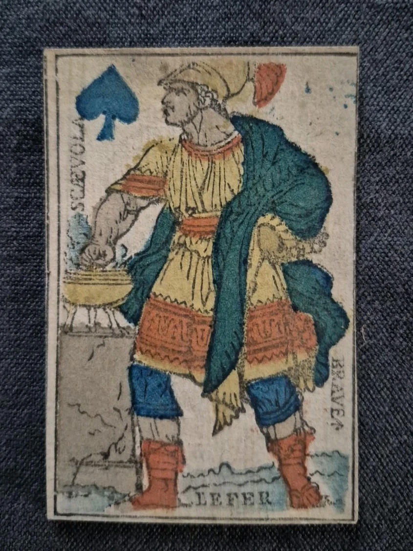 2 fois 52 cartes ancien à jouer Jeu de Malmenayde petite