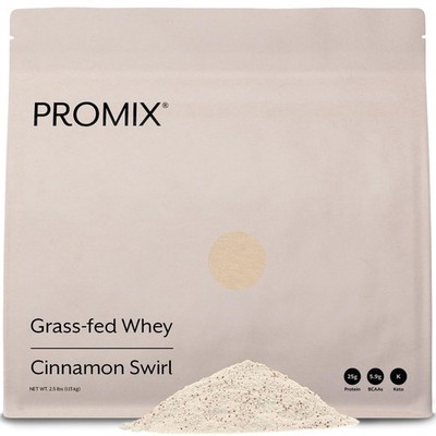 Promix Whey Protein Powder, Cinnamon Swirl - 2.5lb Bulk - Grass-Fed  100 All ...