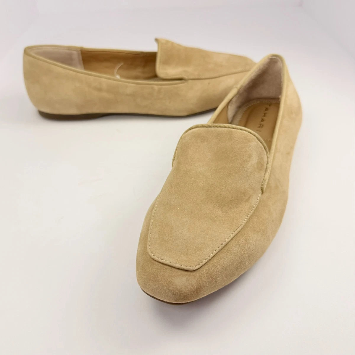 Tahari Tacey Blush Pink Suede Slip-On Loafers Flats Women’s size 6.5 Tahari Leather Upper Women main image 4