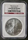 2006 $1 American Silver Eagle Dollar NGC Gem Uncirculated