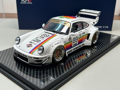 TGM Model 1/18 Porsche RWB 964 White apple Resin Model Car--89