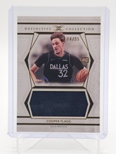 COOPER FLAGG 2025-26 TOPPS DEFINITIVE COLLECTION ROOKIE PATCH /35 Q1829
