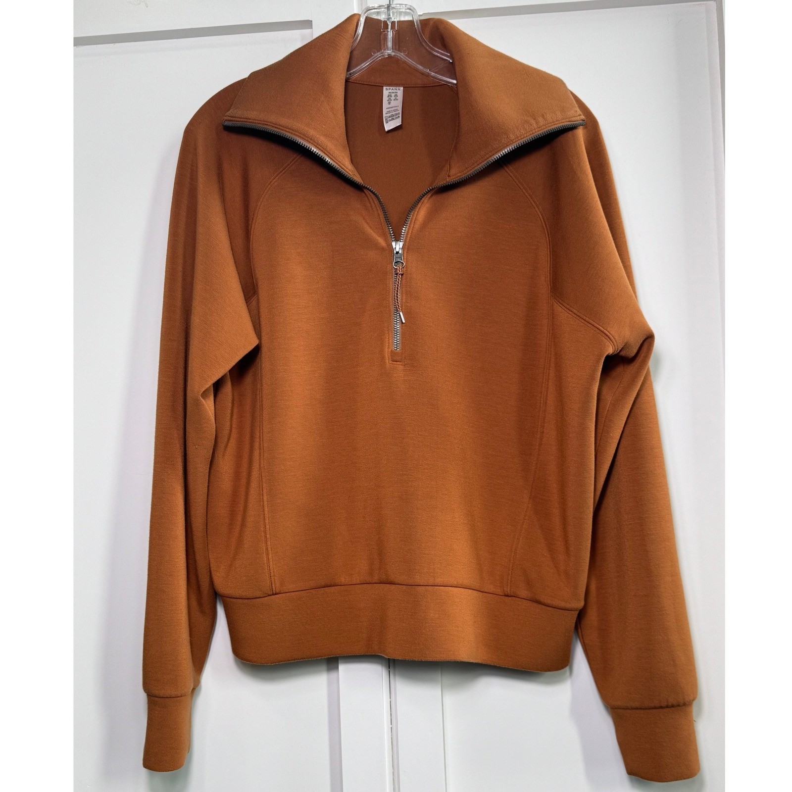 Spanx AirEssentials Half Zip Pullover Butterscotc… - image 1