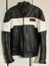 Mint 90s Custom Led Zeppelin Moto Racer Leather Jacket, 2xL