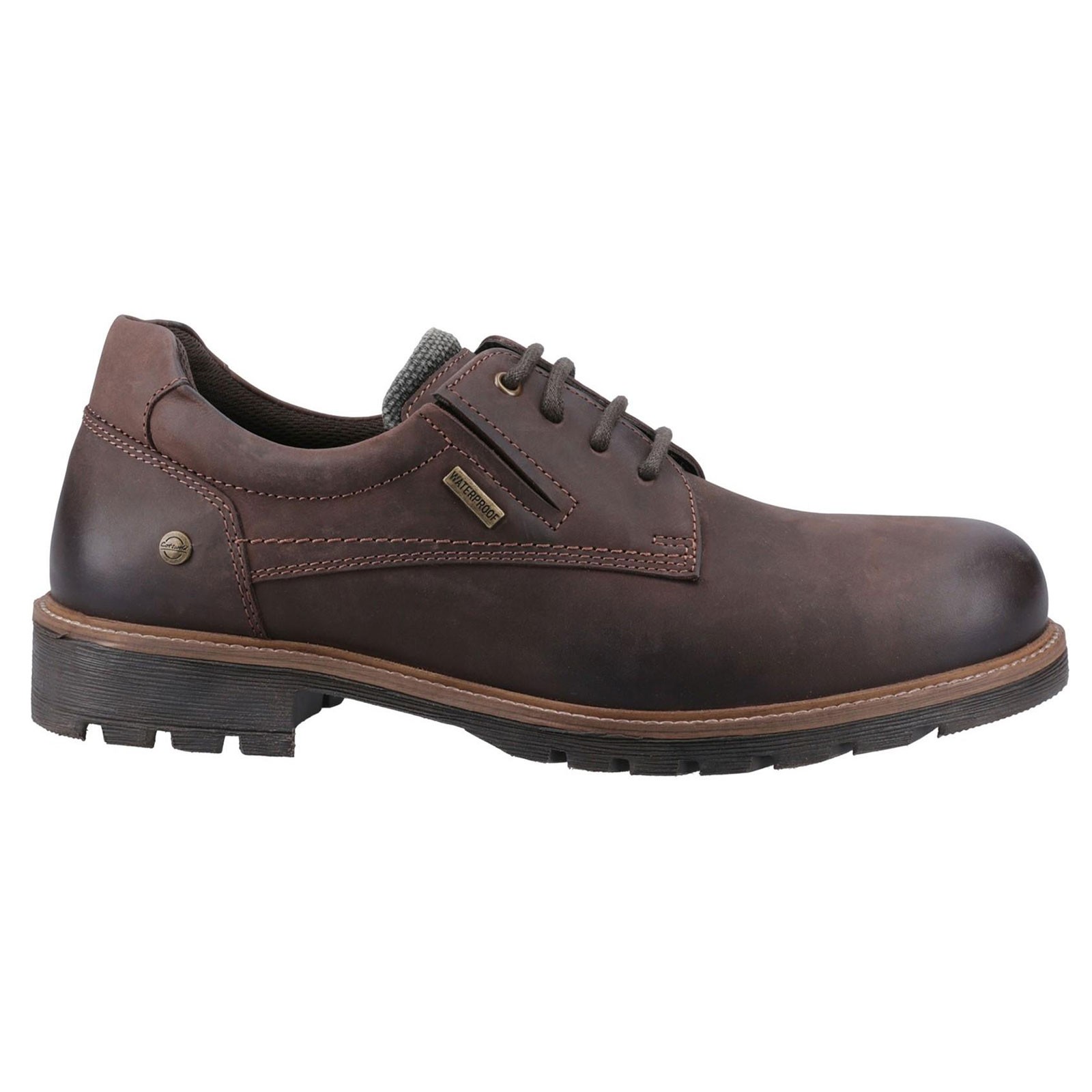 Cotswold Men's Ebrington Leather Waterproof Hiking Shoes - Brown - Size 7 (41) - Image 2