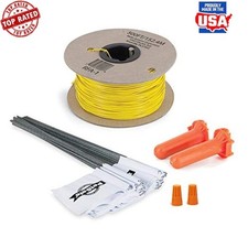 In-Ground Pet Fence Expansion Kit 50 Boundary Flags 500ft Wire Splice Connectors