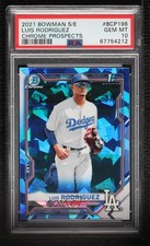 2021 Bowman Chrome Sapphire Prospects Luis Rodriguez #BCP-196 PSA 10 GEM MT 0i87