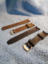 Black And Brown- RUBBER WATCH STRAP for Omega X Swatch Speedmaster MoonSwatch