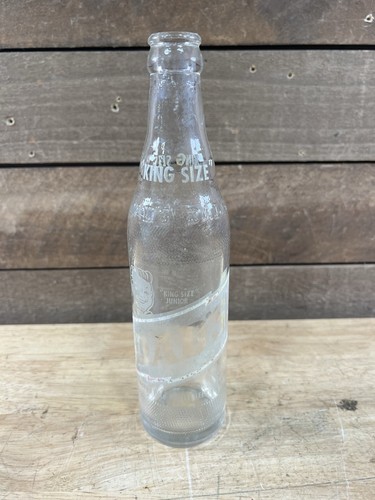 Vintage DAD'S Root Beer (12oz) King Size Junior Clear Glass Soda Bottle