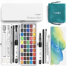JusArt 50 Colors Watercolor Paint Set,Art 1 ml (Pack of 1), 50 colors 