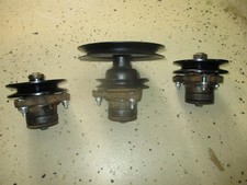 JOHN DEERE 140 300 316 318 46 MOWER DECK SPINDLES  SHEAVES REBUILT NEW BEARINGS