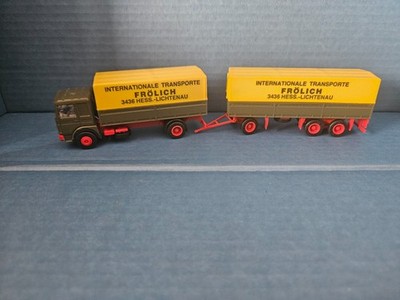 Herpa 1:87 MAN Hängerzug Frölich Spedition   H0