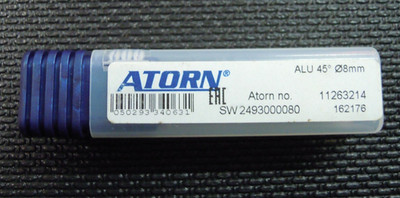 Atorn 11263214 Alu-Schaftfräser VHM 8mm