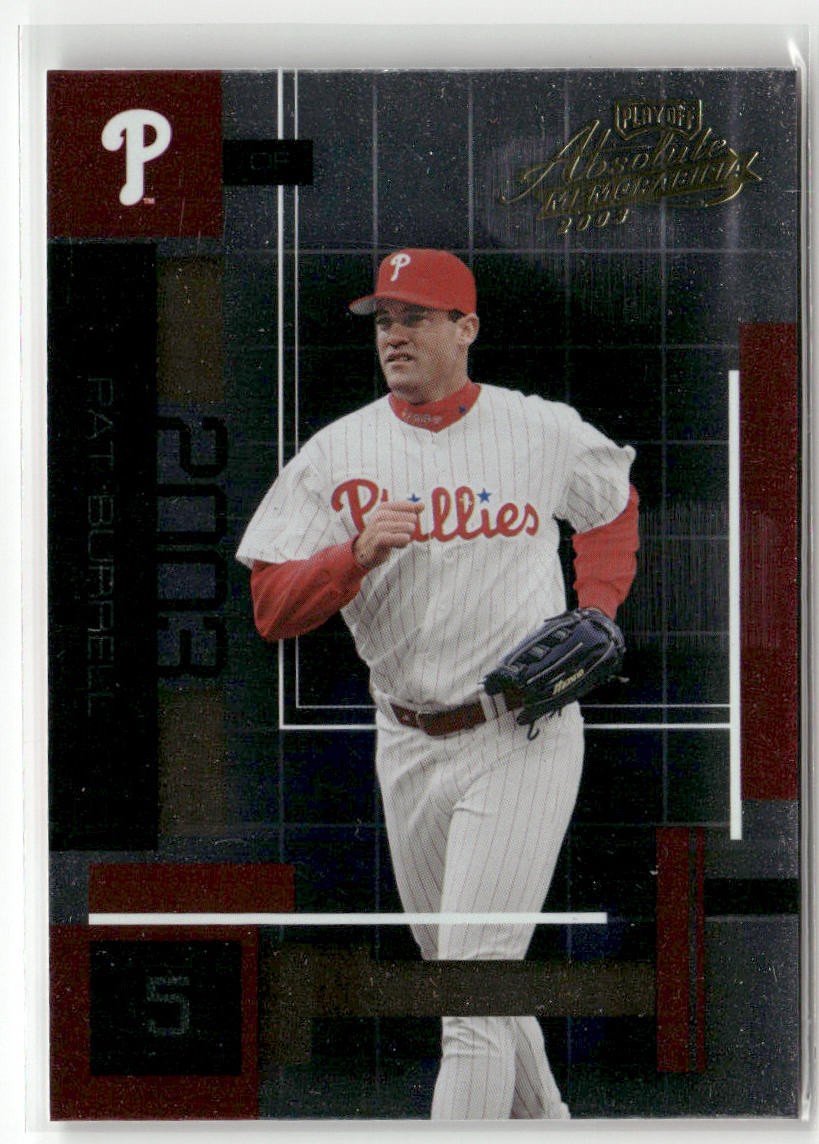 2003 PLAYOFF ABSOLUTE MEMORABILIA #99 PAT BURRELL PHILADELPHIA PHILLIES
