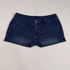 Halara Flex Denim Shorts Women Medium Dark Wash New Stretch Mid Rise Casual
