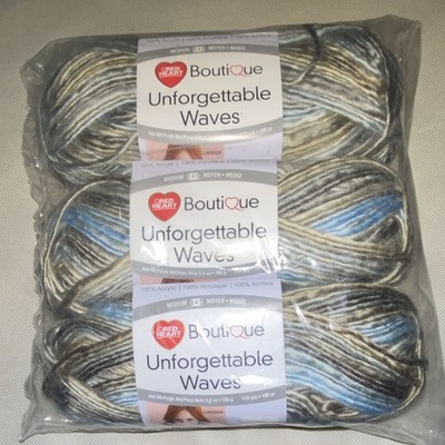 Red Heart Boutique Unforgettable Waves Riverbank Lot of 3
