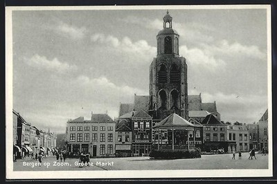 Bergen op Zoom, Groote Markt, Ansichtskarte 
