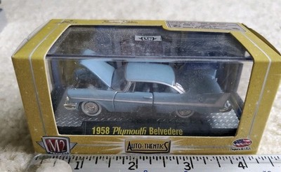 1958 Plymouth Belvedere M2 Machines Auto-Thentics Castline - 1:64 - Sky Blue