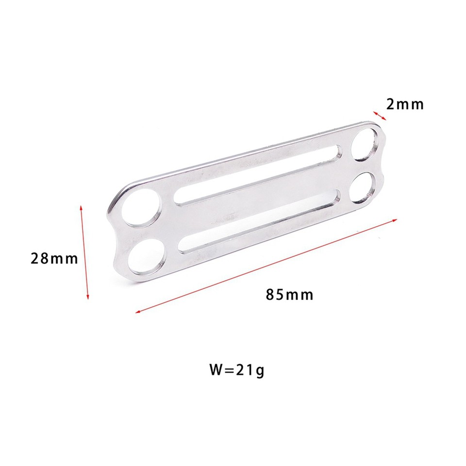 3.5M Sangle de Plaque Arrière de Plongée sous-Marine, Harnais de Ceinture BCD pour Ailes de Plongée, Accessoires de Montage Arrière à Œillets, 1 * Sangle de Ceinture de Plongée, Noir