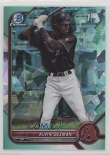 2022 Bowman Sapphire Edition Chrome Prospects Aqua 39/55 Alvin Guzman 0u17
