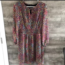 Tahari smocked dress