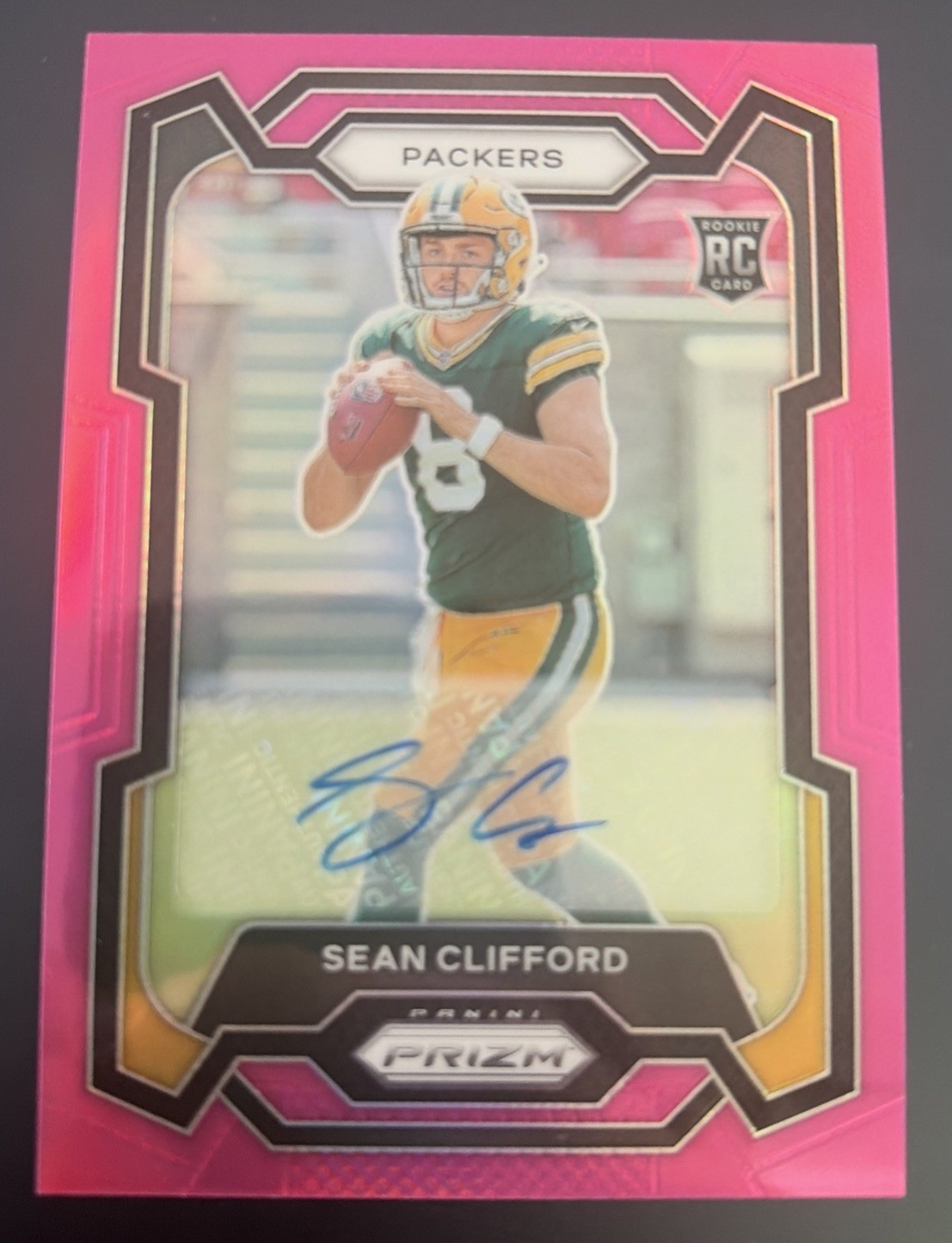 Sean Clifford Panini Prizm #338 Autograph-Pink
