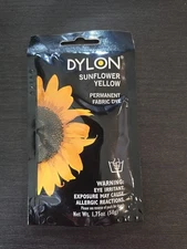 NEW Dylon 87055 Permanent Fabric Dye, Sunflower Yellow, 1.75-Ounce