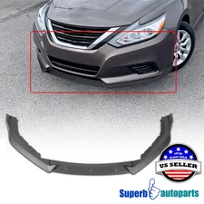 Fits 2016-2018 Altima Sedan Front Bumper Lip Spoiler Splitter Matte Black