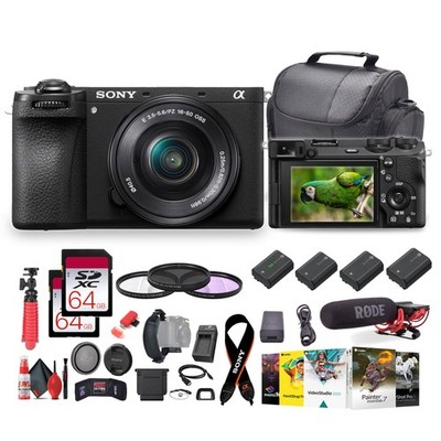 Sony Alpha a6700 w/ 16-50mm Lens Black - Creator Kit (ILCE-6700L/B)