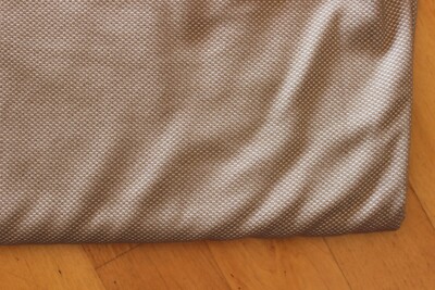1,00 x 1,60 Meter Jersey Stoff Baumwoll Pique Baumwolle beige Strickstoff