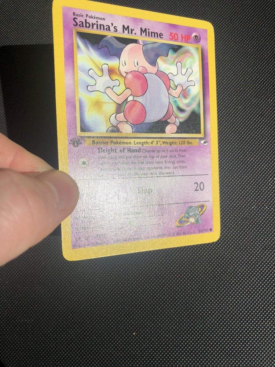 Sabrina's Mr. Mime 94/132 1st Edition Gym Heroes Pokemon