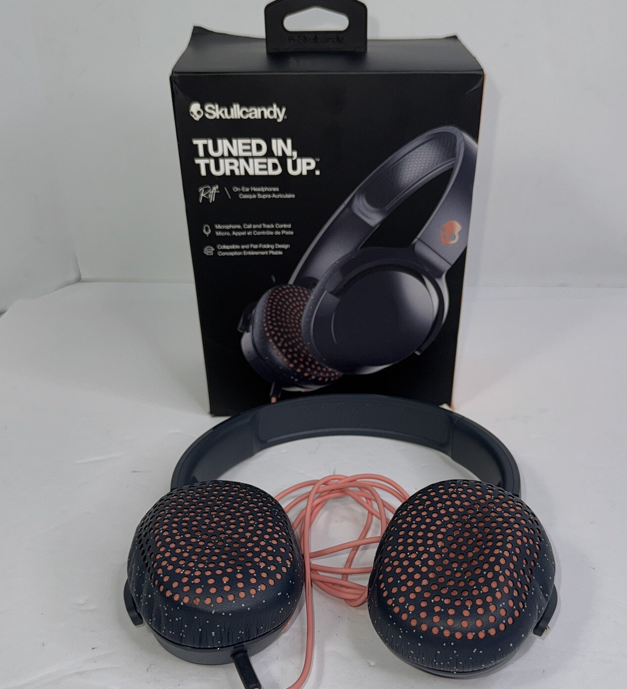 Skullcandy Riff On-Ear Wireless Headphones with Mic Track Control Blue Sunset-image