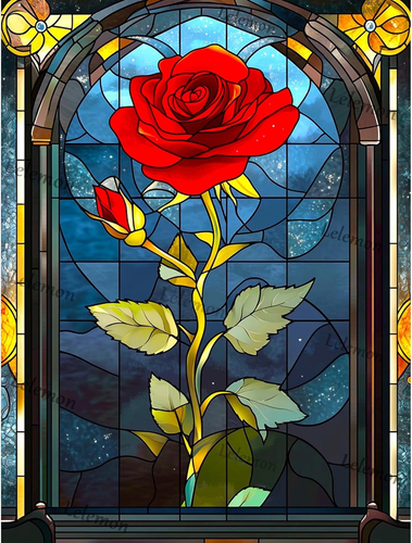 Diamond Art Kits for Adults,Rose Diamond Painting Kits for Adults,Flower Dimond