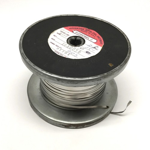 Hoskins CHROMEL-C 1/8" x 0.0056" Resistance Ribbon Wire, .9103 OHM/ft, 0.65lb
