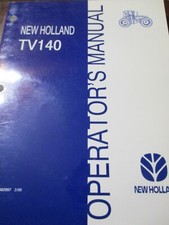 New Holland TV140 Tractor Operator's Manual 1998