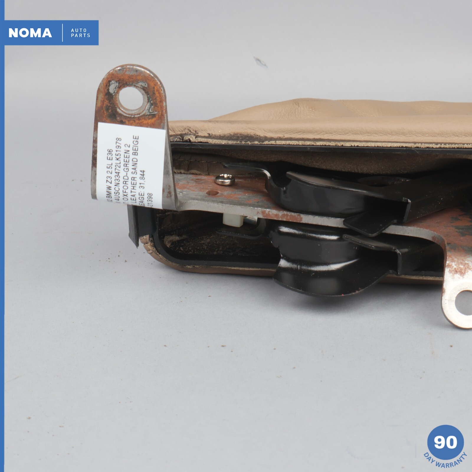 9902 BMW Z3 E36 Handbrake Hand Brake Lever Leather Boot w/ Beige