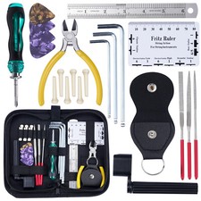 LEKATO Professional Guitar Repairing Maintenance Tool Kit, Guitar Case Set 11PCS