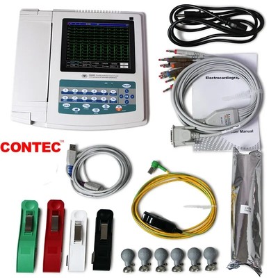 CONTEC Touch Screen Digital 12 Channel 12 Leads ECG EKG Electrocardiograph