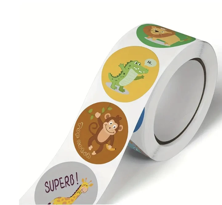 Positive Reward Teacher Merit Stickers 2.5cm 50/100pc Classroom Award Kids Party