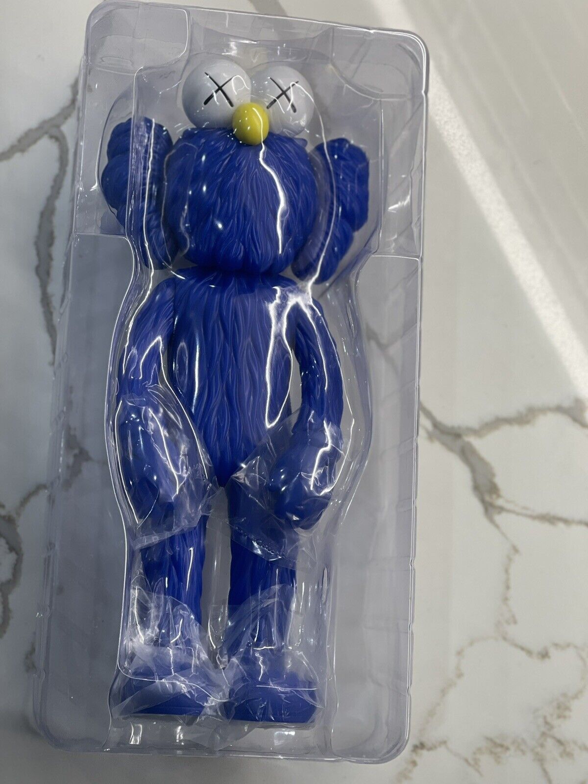 SOLD OUT Brand New Genuine Kaws BFF MOMA Exclusive Vinyl Figure Blue Supreme