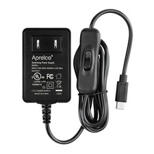 UL 5V 3A USB-C Adapter for Sony SRS-XB13/C SRSXB13/C Speaker with ON/Off Switch