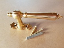 Antik Messing Poliert Fenster Griff Fenstergriff Gründerzeit Fensterolive F08P