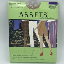 Assets Sara Blakely Sensational Shaper Nude Size 5 High Waist Mid Thigh GD