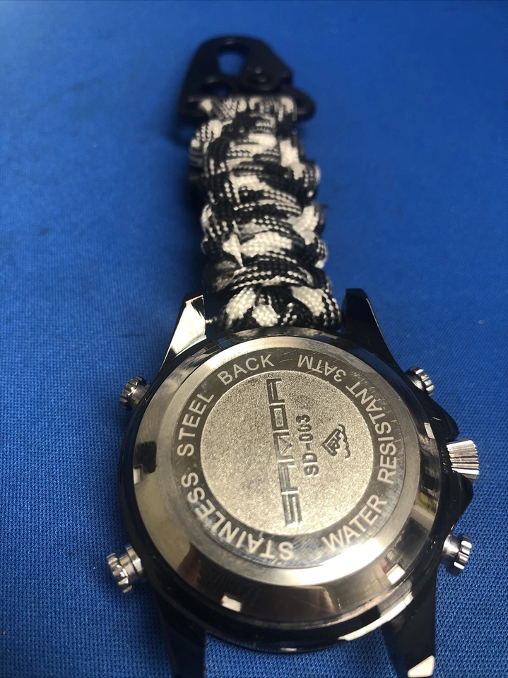 BONITO RELOJ DEPORTIVO SANDA SD-003 DOBLE MOVT LED Foto 3 de 4