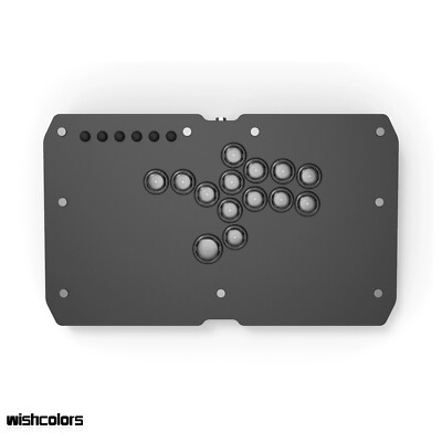 2040B 14-Button Ultra Slim Punk Arcade Controller Fight Stick Game Controller