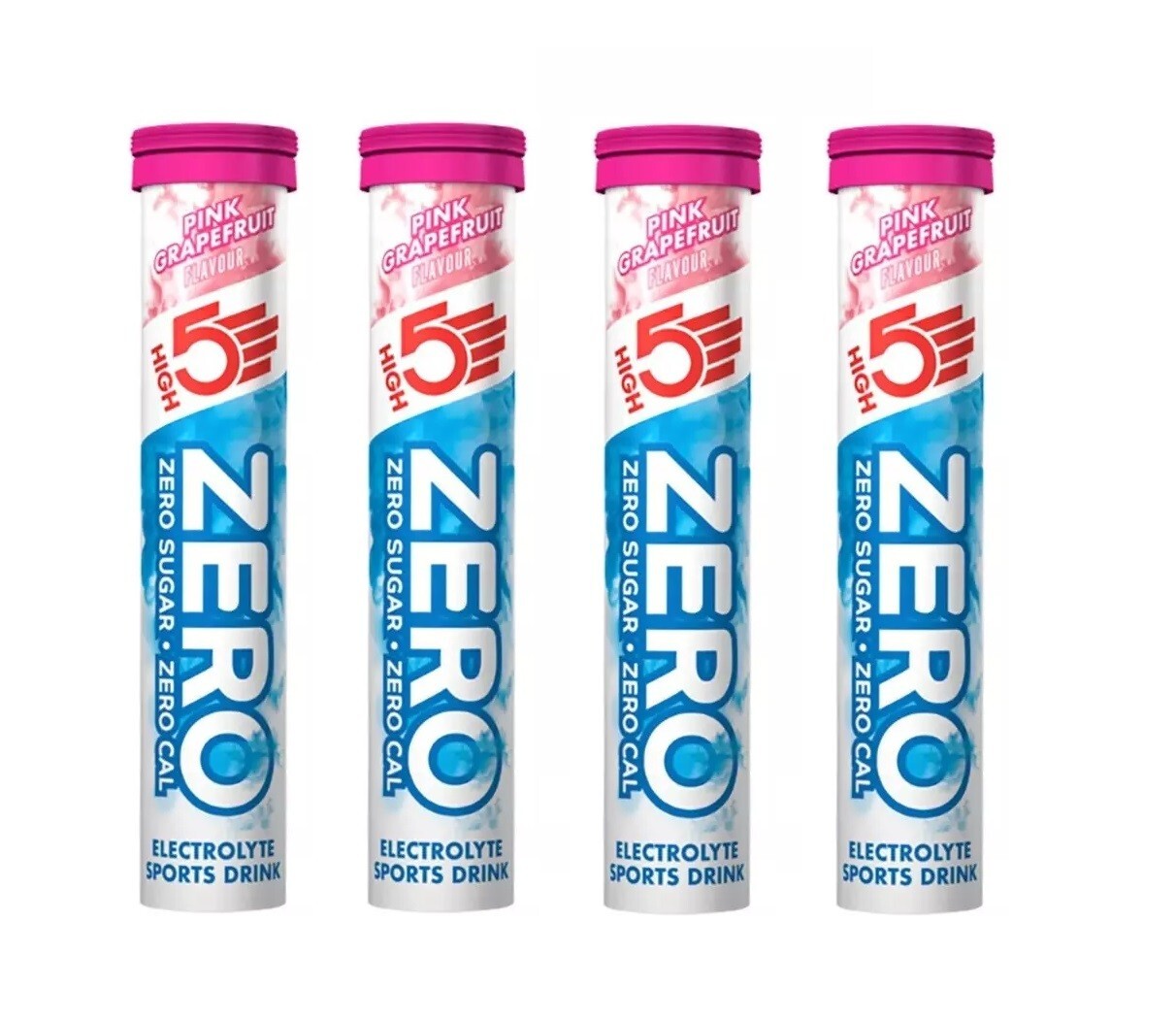 4 x 20 High5 Zero Pink Grapefruit Electrolyte Hydration Sports Drink 80 Tablets