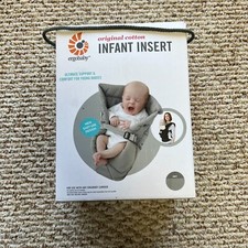 Ergobaby Original Cotton Infant Insert Baby Carrier Gray Pillow 7-12 lbs. 0-6 mo