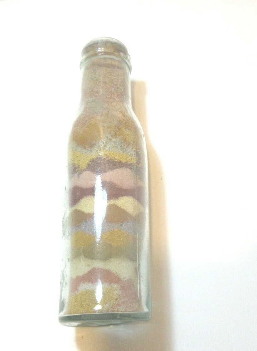 VINTAGE SAND ART BOTTLE MIDDLE EASTERN 1950'S eBay